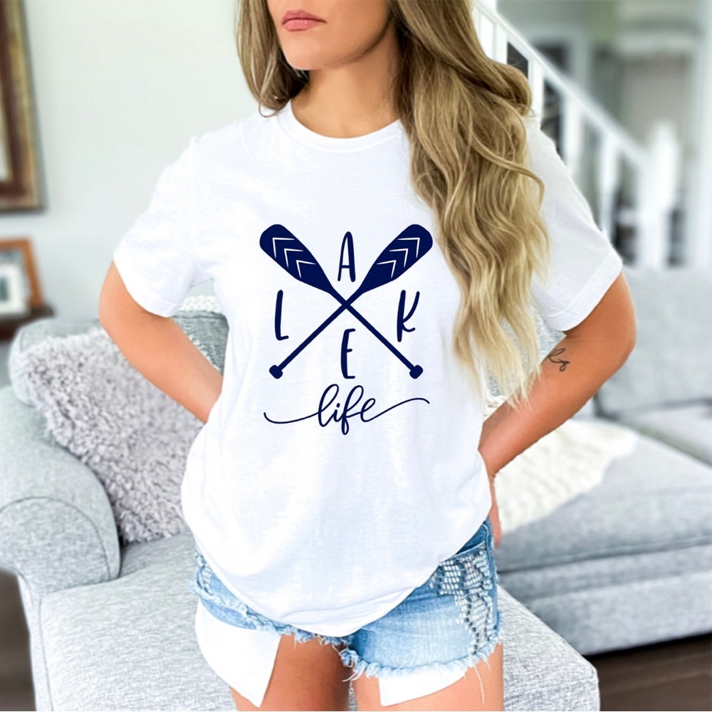 Lake Life Graphic Tee – 100% Cotton, Unisex Sizing S-M-L-XL